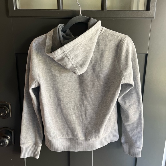 vintage gray zip up long sleeve hoodie - Picture 2 of 5